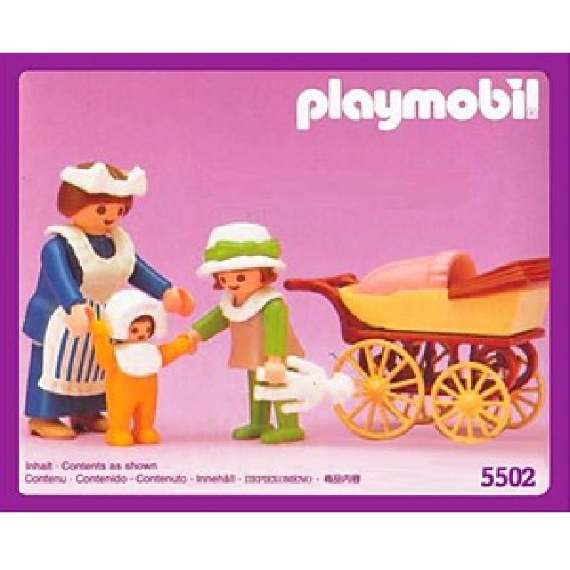 playmobil 5502 - Niñera, niña y carrito
